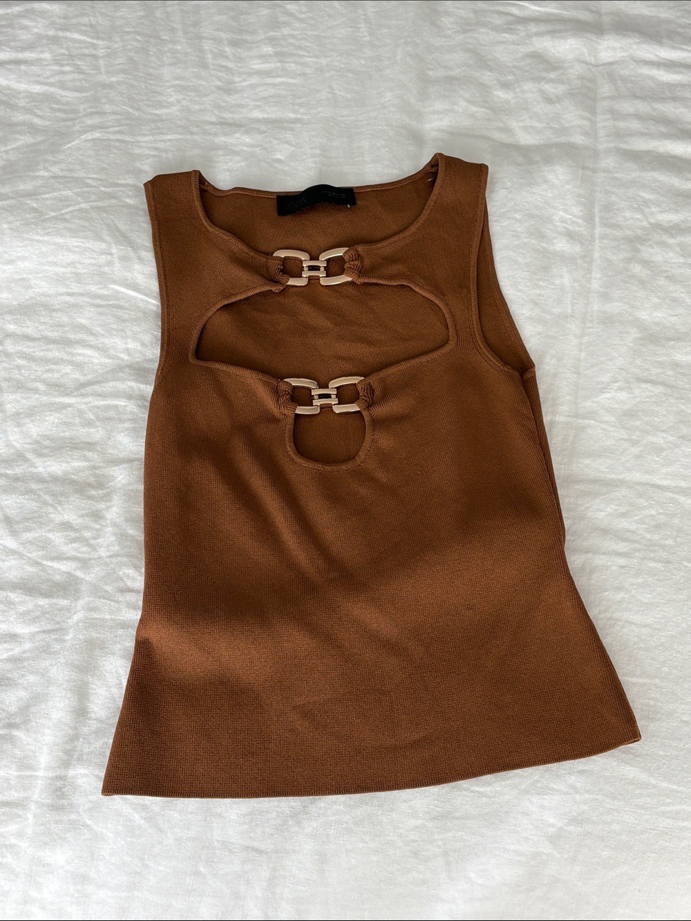 Zara Brown Top